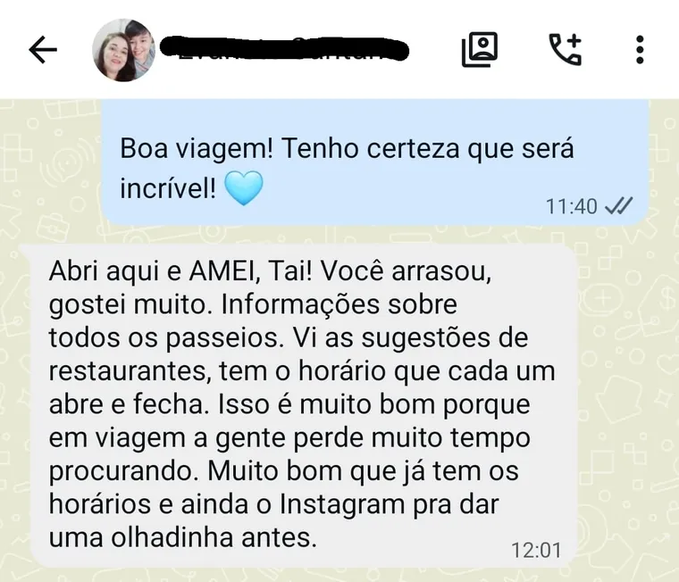 mensagem-de-cliente-elogiando-o-roteiro-com-horarios-dos-restaurantes Roteiro Maceió